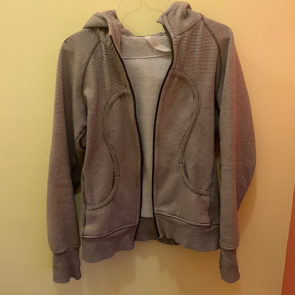 Lululemon Striped Stretch Scuba Hoodie